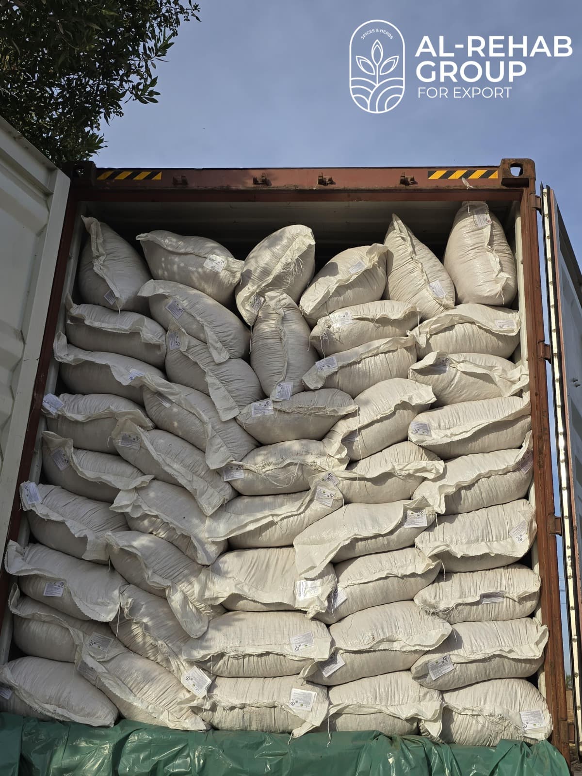 Full container ready for international export